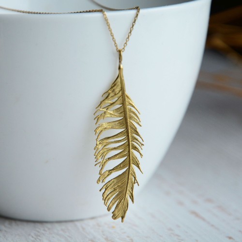 Naszyjnik piórko  no.1