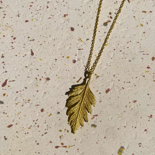 Naszyjnik z listka paprotki