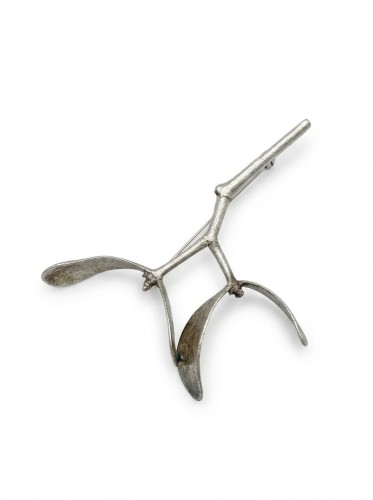 Jemioła - Broszka z gałązki jemioły no.2