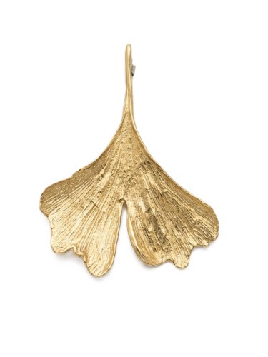 Miłorząb - broszka z listka miłorzębu 