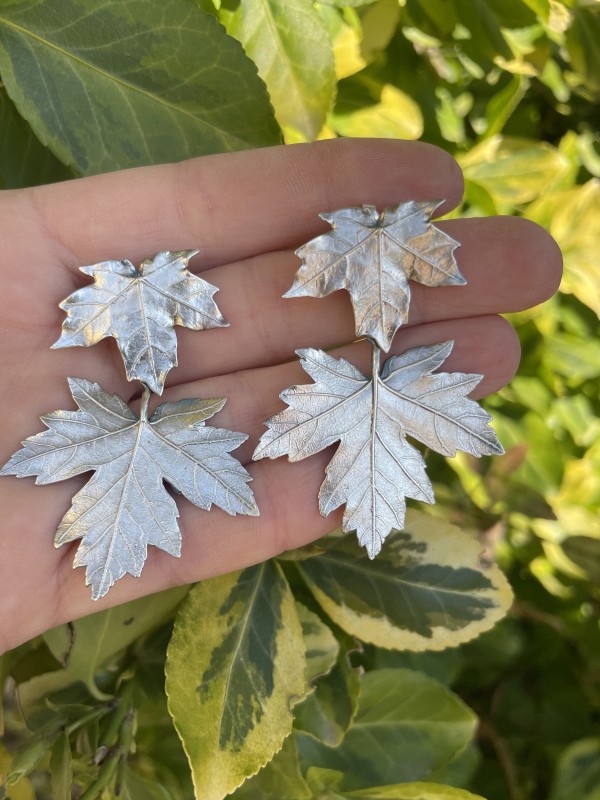 kolczyki podwójne klony srebro.jpeg