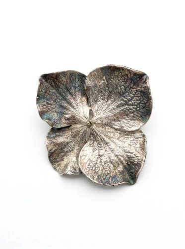 Hortensja - broszka z dużego kwiatu hortensji  no. 3