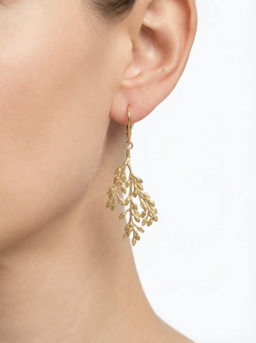 Kolczyki z gałązki drzewa konwaliowego