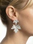 Klon - Kolczyki sztyfty z listków klonu 