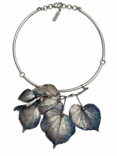 Lipa - Kolia z gałązki lipy z owocami no. 2